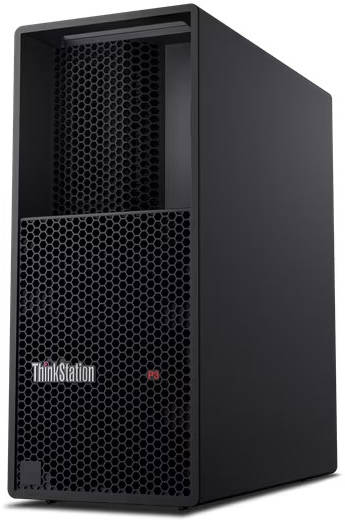 Lenovo ThinkStation P3 Tower Workstation Desktop Computer, Intel Core i7-13700, 16GB RAM, 512GB SSD, Intel UHD Graphics 770, USB ENG-ARAB Traditional K/B & Calliope Mouse, Win11Pro, Black | 30GS000TAX