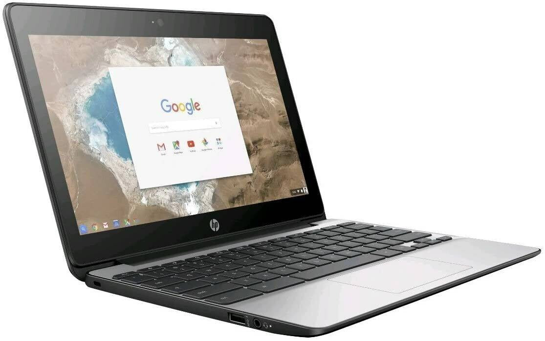 Renewed - HP Chromebook 11 G5 11.6" Laptop, EE Intel Celeron Processor, 4GB RAM, 16GB eMMC SSD, Chrome OS, Black / Silver | Chromebook 11 G5