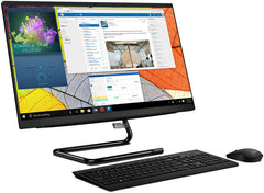 Lenovo IdeaCentre A340-24IWL AIO Desktop Computer, 23.8'' FHD 1920 x 1080 Display, Intel Core i5-10210U 1.6GHz, 8GB RAM, 256GB SSD, Lenovo USB Wireless Keyboard & Mouse, Win 10, Black | FOE800W7LK