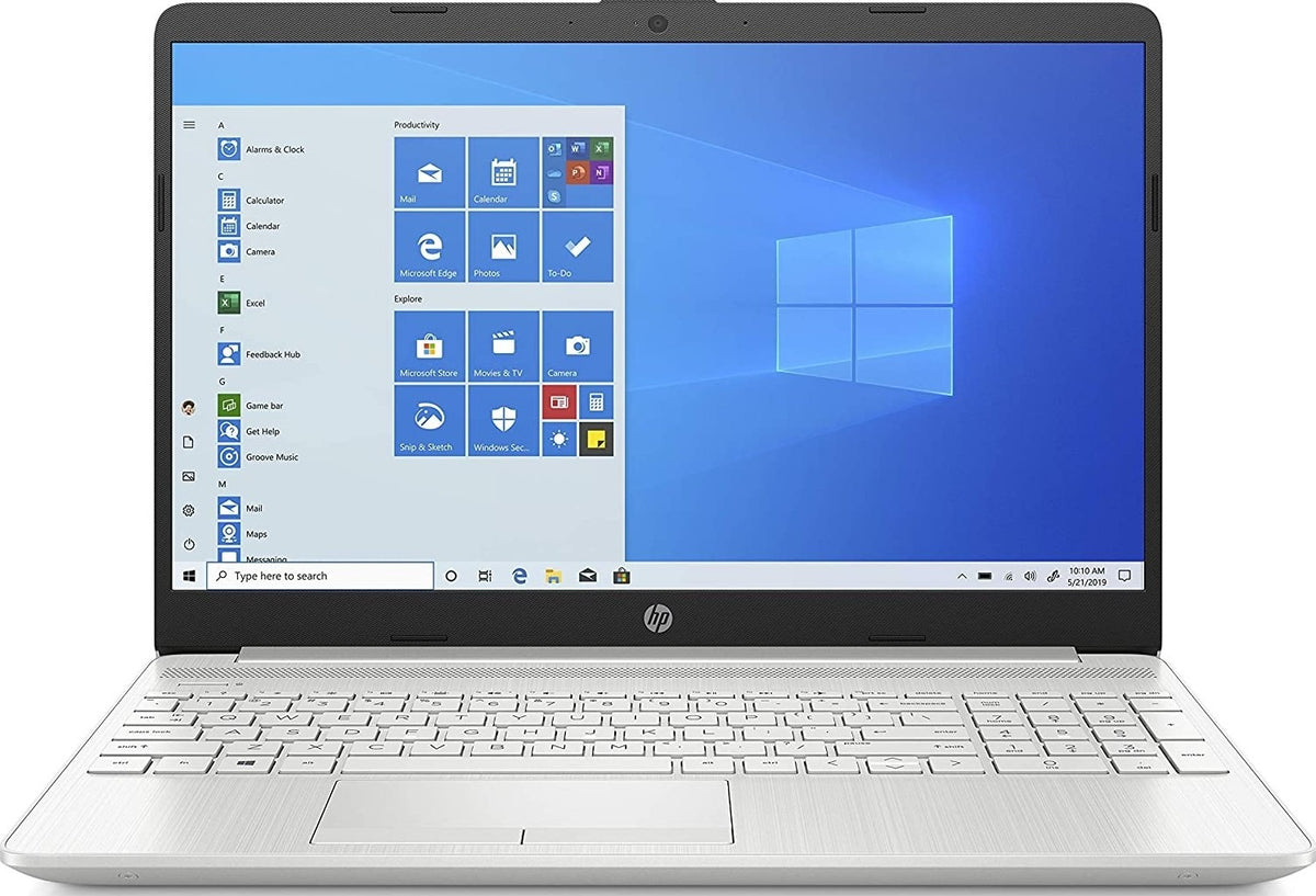 HP 15-dw2085ne Laptop, 15.6 inches FHD, 10th Gen Intel® Core™ i5, 8GB RAM, 512 GB SSD, NVIDIA GeForce MX130 2GB, Windows 10 Home, EN-AR KB, Middle East Version - Silver | HP 15-DW2081NE