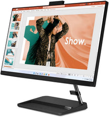 Lenovo IdeaCentre AIO 3 24IAP7 Desktop, 24" FHD IPS Display, Intel Corei7-13620, 8GB RAM, 512GB SSD, Integrated Intel UHD Graphics, Wireless Black ENG-ARB KB + Mouse, Free DOS, Black | F0GH00U2AX