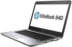 Refurbished - HP Elitebook 840 G4 Business Laptop, 14" Display, Intel Core i5-7th Generation Processor, 16GB DDR4 RAM, 256GB SSD, Windows OS, Silver | HP 840 G416-256