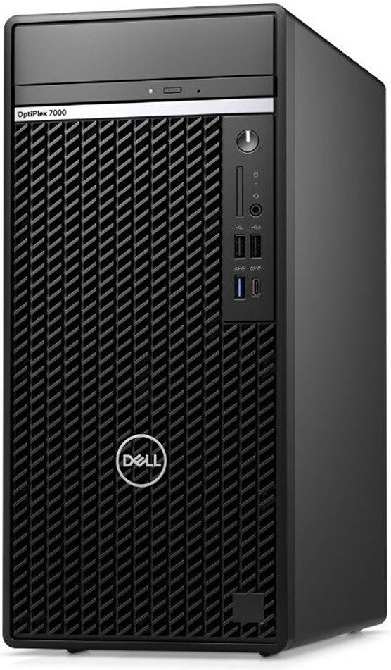 Dell OptiPlex 7000 MT PC, Intel Core i7-12700 2.10 GHz, 8GB RAM, 1 TB HDD, Intel UHD Graphics 770, DVD RW, Keyboard & Mouse, Ubuntu OS, Black | N008O7000MT_U-PS