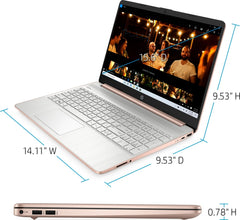 HP 15-EF0025 Laptop AMD Ryzen™ 5 3500U 2.1GHz 256GB SSD 8GB 15.6" (1366x768) BT WIN10 Webcam - Rose Gold | 9VK22UA#ABA