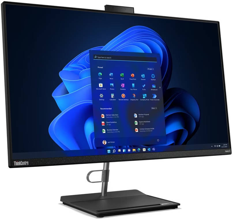 Lenovo ThinkCentre Neo 30a 27 AIO Desktop PC, 27" FHD IPS, Intel Core i7-1260P CPU, 16GB RAM, 512GB SSD, Intel Iris Xe Graphics, Black Calliope Wireless Mouse & ENG (UK) K/B, FreeDOS | 12CB001YUM