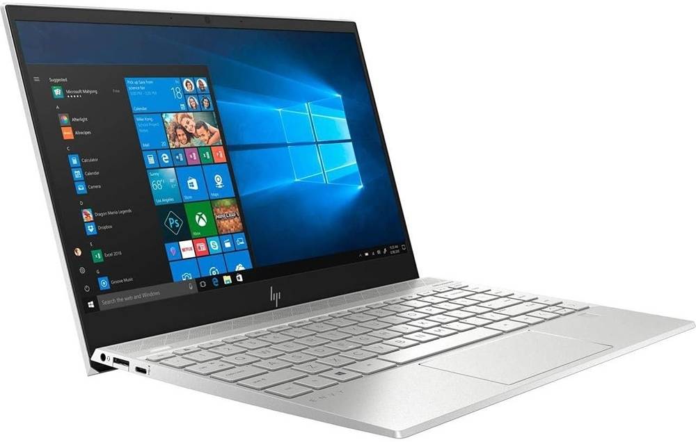 HP Envy 13 Business Laptop, 13.3" FHD Touch IPS Display, 10th Gen Intel Core i7-1065G7, 8GB RAM, 512GB SSD, Intel Iris Plus Graphics, Backlit ENG K/B, Window 10 Home, Silver | 15-OF6N-9VR9