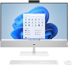 HP Pavilion AIO Desktop Computer, 27" Touchscreen FHD Display, Intel Core i7-13700T, 16GB RAM, 2TB SSD, NVIDIA RTX 3050 4GB, HP Keyboard & Mouse, Win 11, Snowflake White | 6L7D9AV-1