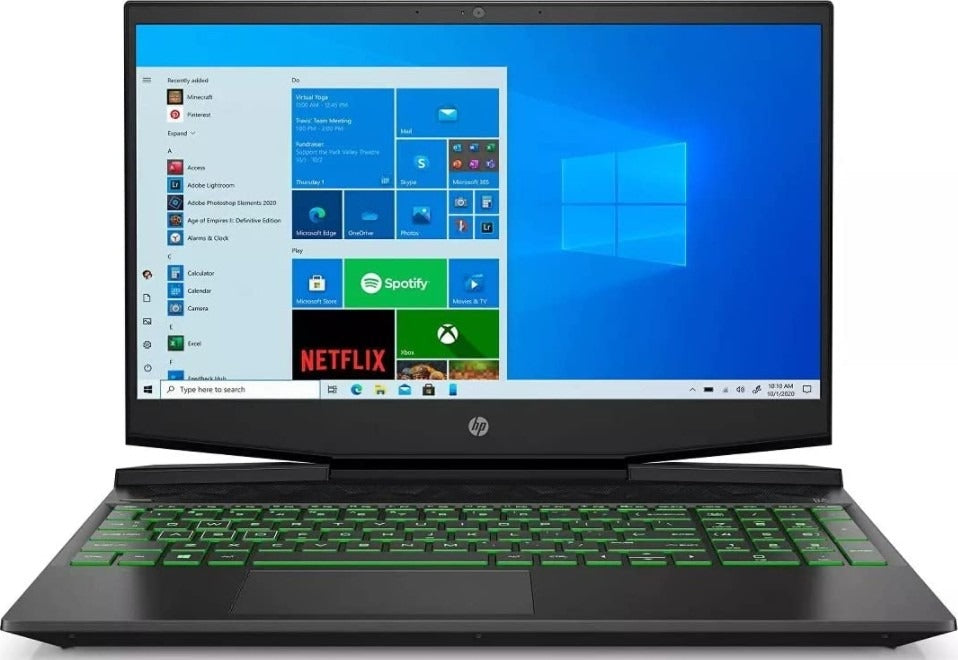 HP Pavilion 15-DK1045tg 15.6" FHD Laptop, 10th Intel Core i5-10300H, 8GB RAM, 256GB SSD, Nvidia GeForce GTX 1650 4GB GDDR6 Graphics, Windows 10 Home, Backlit KB | 49Q44UA#ABA