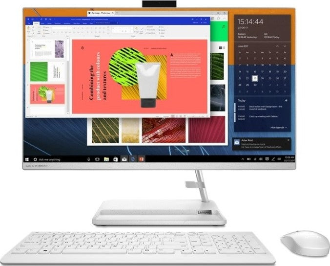 Lenovo Ideacentre AIO 3 27" All-in-One IPS Display, Intel Core i7-1165G7 2.8 Ghz, 16GB RAM, 1TB HDD, DVD RW, Wireless Keyboard and Mouse, Non Touch, White, DOS | F0FW005AAX