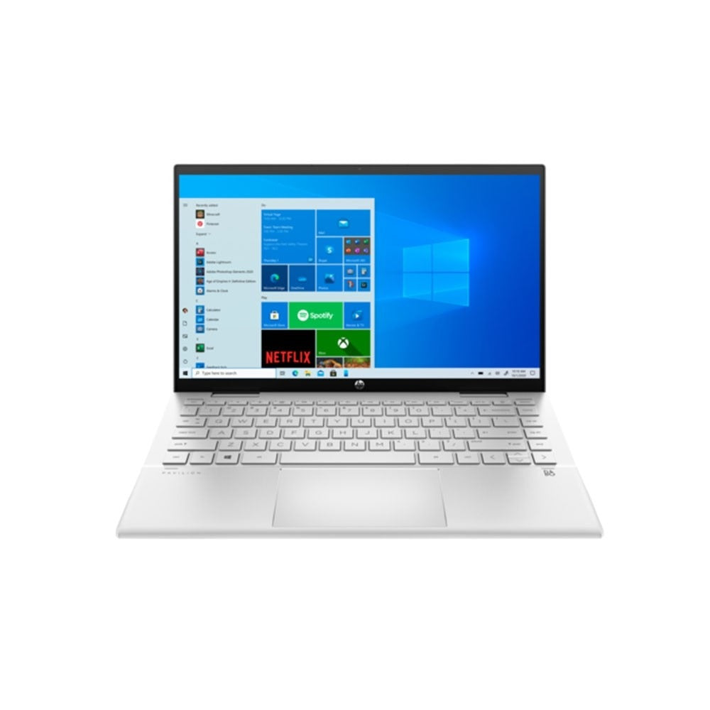 HP Pavilion x360 14.0" FHD Touch Flip Laptop, Intel Core i7 1165G7 2.80 Ghz, 8GB RAM, 512GB SSD, Intel IRIS Graphics, Fingerprint, Windows 10 Home, Eng-Arab Keybord, Silver | 14-DY0000NE-3A2S4EA