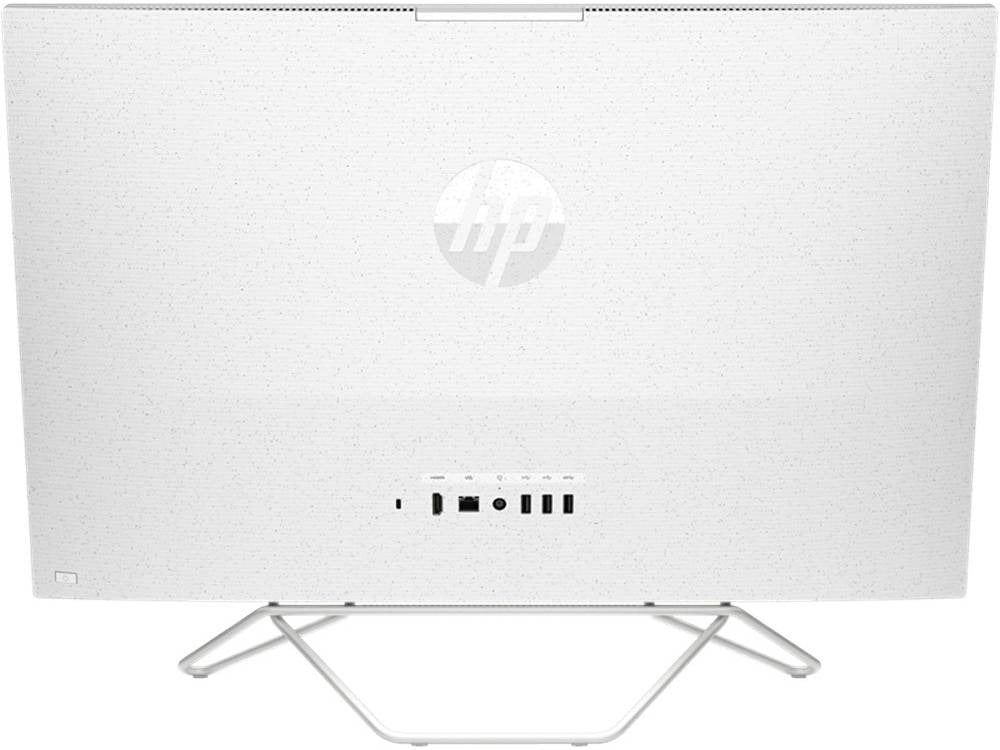 HP 27-cb1126nh AIO Bundle Desktop Computer, 27" FHD Micro-edge IPS Display, 16 GB DDR4 RAM, 512 GB SSD, Intel Iris Xᵉ Graphics, HP 225 Wired K/B & Mouse, Free DOS, White | 88X25EA#BH5