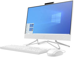 HP 22-df1004ne All-in-One Desktop Computer, 21.5" FHD IPS Display, Intel Core i3-1115G4 CPU, 4GB RAM, 256GB SSD, Integrated Intel UHD Graphics, USB Wired White K/B & Mouse, Win10, White | 3B4Y5EA