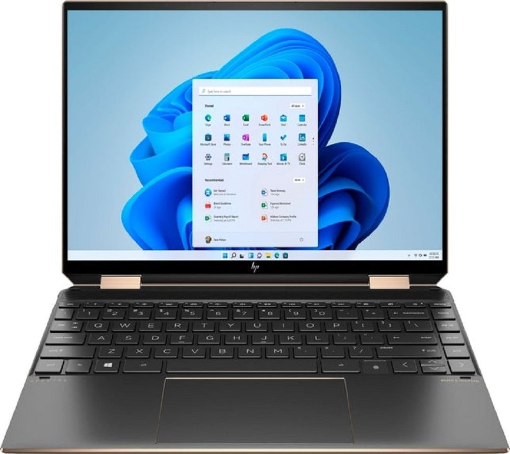 HP Spectre X360 14t-EA000 13.5" WUXGA Touch Display Laptop, 11th Gen Intel Core i7-1165G7, 16GB, 512GB SSD, Dark Ash Pen/Sleeve, Intel Iris Xe Graphics, English KB, Windows 11, Black | 1Q881AV