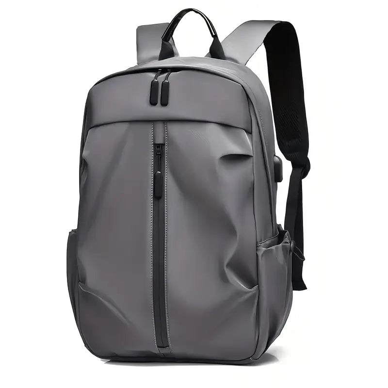Lightweight Solid Color Double Shoulder Backpack – Men's Fashion Laptop Backpack for Sports, Travel, Commuting & Students