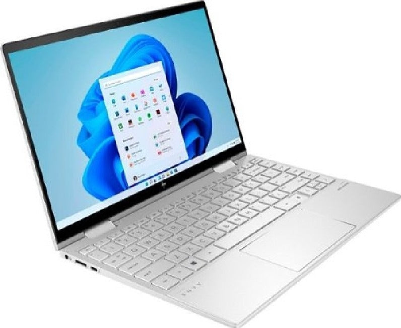 HP Envy 13M-BD1033DX x360 13.3" FHD Touchscreen Laptop, 11th Gen Intel Core i7-1195G7 5.0 GHz, 8GB RAM, 512GB SSD, Intel Iris Xe Graphics, FP Reader, Windows 11, Silver | 4P5Y0UA#ABA