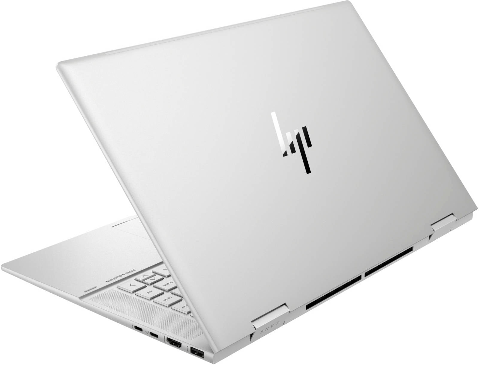 HP ENVY x360 2-in-1 Laptop, 15.6" FHD IPS Touch Display, Intel Core i7-1165G7, 8GB RAM, 1 TB SSD, Intel Iris Xe Graphics, Backlit ENG K/B, Win 10, Silver | 0E-H51K-RXAL