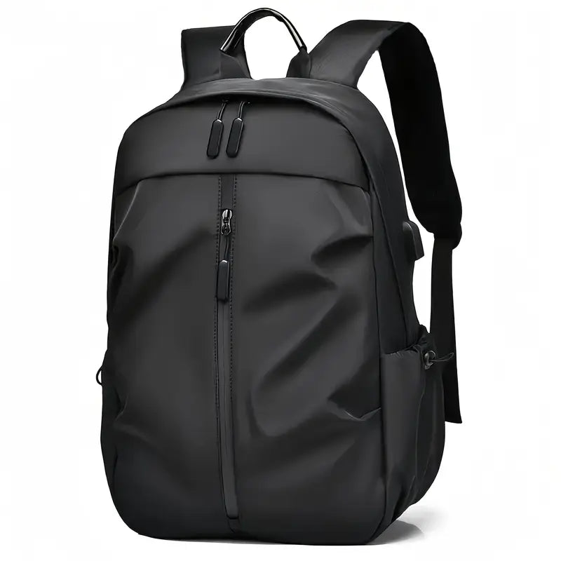 Lightweight Solid Color Double Shoulder Backpack – Men's Fashion Laptop Backpack for Sports, Travel, Commuting & Students
