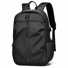 Lightweight Solid Color Double Shoulder Backpack – Men's Fashion Laptop Backpack for Sports, Travel, Commuting & Students