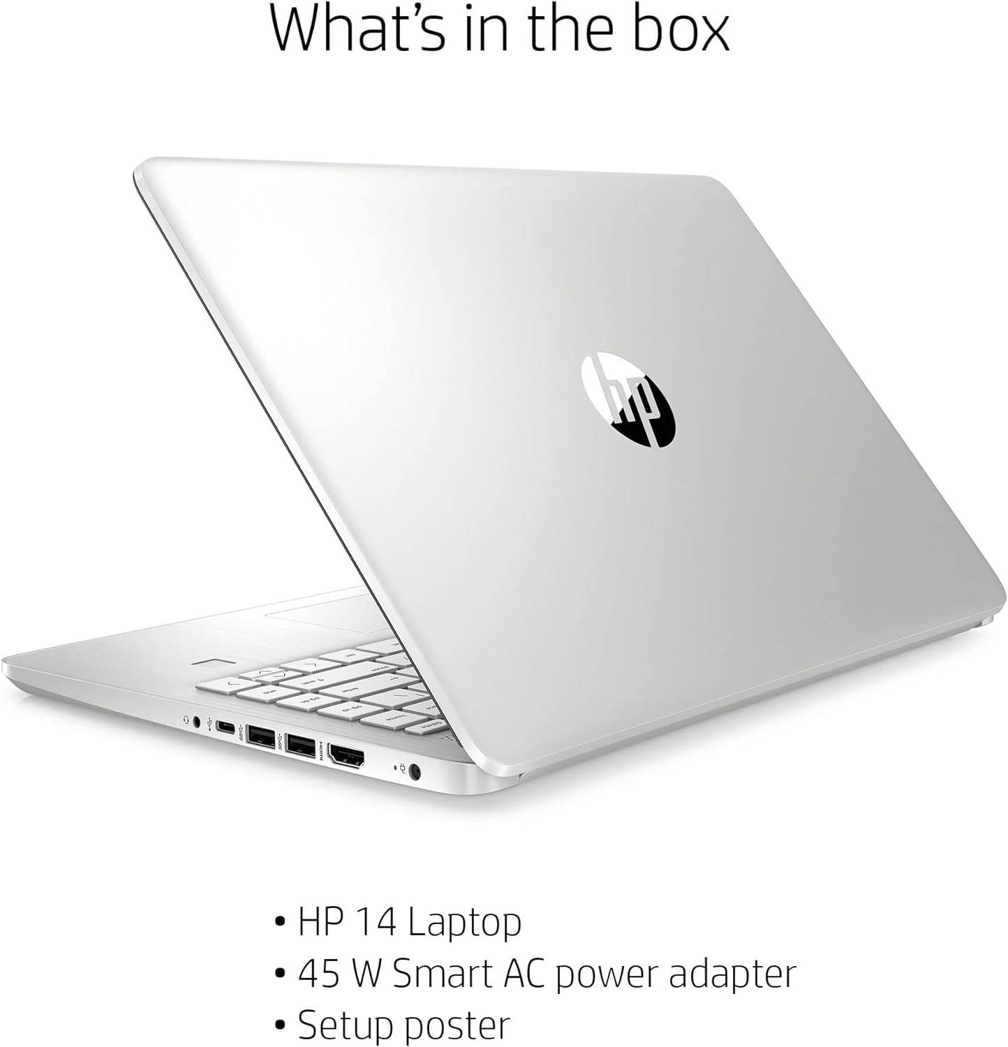 2022 HP High Performance Laptop - 14" FHD IPS LCD - 11th Gen Intel i3-1115G4-8GB DDR4-256GB NVMe SSD - HD Webcam -WiFi and Bluetooth -Windows 11 Home w/ 32GB USB Drive