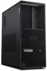 Lenovo ThinkStation P3 Tower Workstation Desktop Computer, Intel Core i7-13700, 16GB RAM, 512GB SSD, Intel UHD Graphics 770, USB ENG-ARAB Traditional K/B & Calliope Mouse, Win11Pro, Black | 30GS000TAX