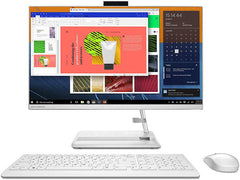 Lenovo IdeaCentre AIO 3 Desktop Computer, 27" FHD IPS Display, Intel Core i7-1165G7, 8GB RAM, 1TB HDD, NVIDIA GeForce MX450 2GB, White Calliope Wireless Arabic KB & Mouse, DOS, White | F0FW0059AX