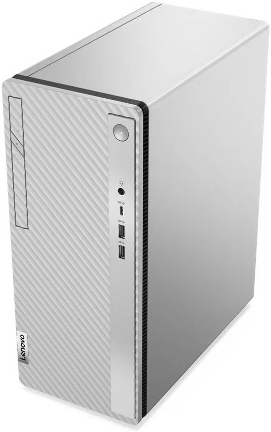 Lenovo IdeaCentre 5 14IAB7 Desktop Computer, Intel Core i7-12700 12C, 8GB DDR4 RAM, 1TB HDD, Integ Intel UHD Graphics 770, 9.0mm DVD±RW, USB Calliope ENG UK KB & Mouse, DOS, Grey | 90T3007FAK