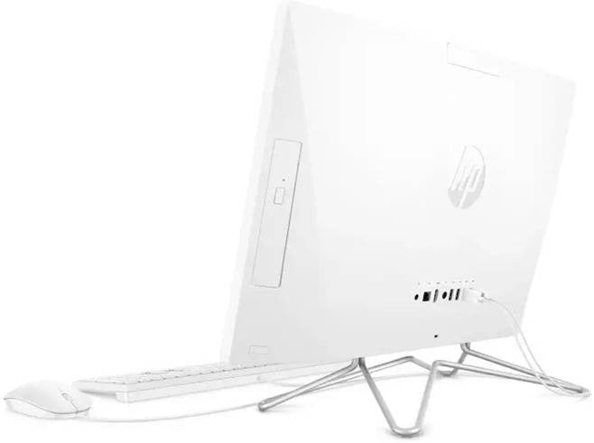 HP 24-DF0170 23.8" Multi-Touch All-in-One Desktop Computer, FHD 1920x1080, 10th Gen Intel Core i5-1035G1, 12GB RAM, 512GB SSD, DVD Burner, Intel UHD, Windows 10, Wired KB + Mouse, White | 9ED64AA#ABA