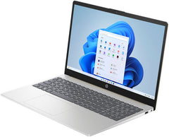 HP 15-fc0039ne Laptop, 15.6" FHD IPS Display, AMD Ryzen 7 7730U Processor, 16GB RAM, 512GB SSD, AMD Radeon Graphics, English-Arabic Keyboard, Windows 11 Home, Silver/Gold | 7Z2D7EA