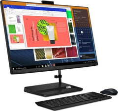 Lenovo Ideacentre AIO 3 27" All-in-One IPS Display, Intel Core i5-1135G7 2.4 GHz, 8 GB RAM, 1 TB HDD, DVD RW, Wireless Keyboard and Mouse, DOS, Black | F0FW0053AX