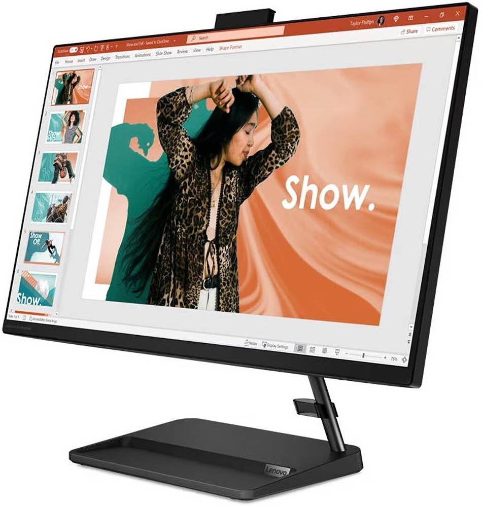 Lenovo IdeaCentre 3-27IAP7 AIO Desktop, 27 Inch Display, Intel i7 13620H, 16 GB DDR4 RAM, 512 GB SSD, Nividia GeForce MX550 Graphics, USB Wired Keyboard & Mouse, Windows 11 Pro, Black | F0GJ00T1NY