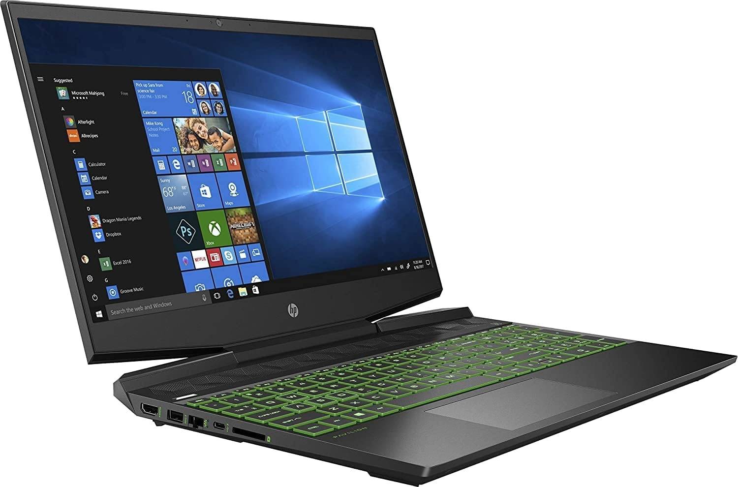 HP Pavilion Gaming 15-DK2044nia Intel Core i7 11370H, 16GB RAM DDR4, 256GB SSD + 1TB HDD, NVIDIA 4GB Graphic Card, 15.6" FHD Display, FreeDOS (No Windows) - Acid Green