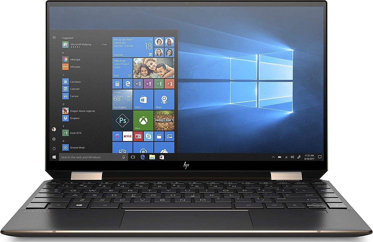 HP Spectre 13 x360, 13.3" Touchscreen FHD (1920x1080), Core i7-1065G7, 16GB, 1TB ssd, Pen, English KB - BLACK GOLD | 8NS97AV-3 RNP