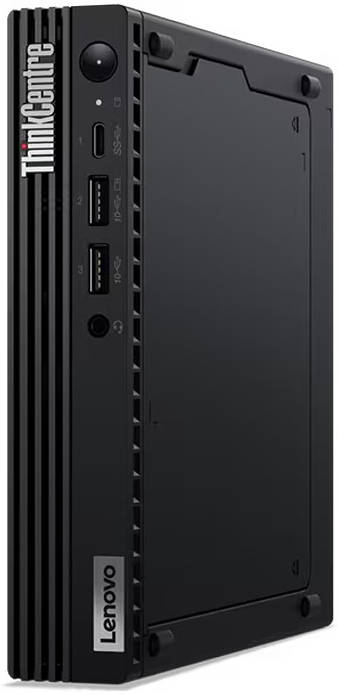 Lenovo ThinkCentre M70q Gen 3 Tiny Desktop PC, Intel Core i5-12400T 4.2GHz, 8GB RAM, 512GB SSD, Integ Intel UHD Graphics 730, USB ENG-ARB K/B & USB Calliope Mouse, Win 11 Pro, Black | 11T30095GR