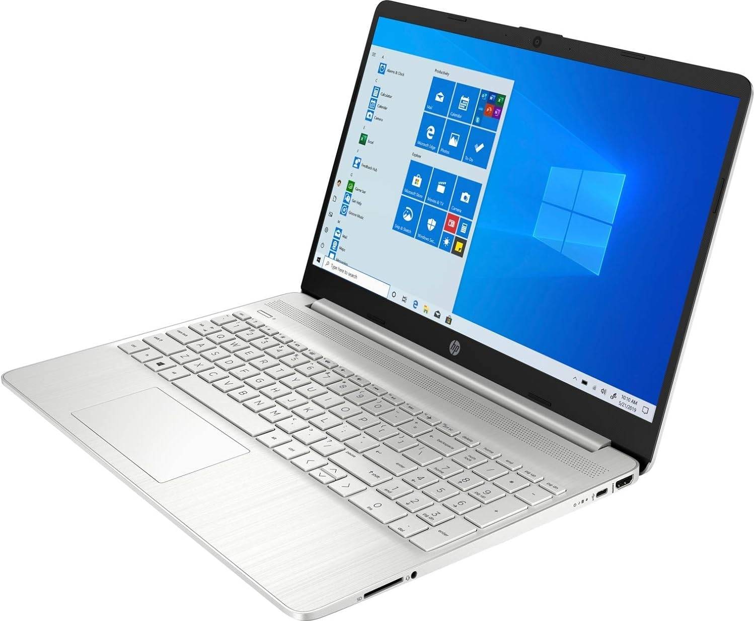 HP 2022 Newest Notebook Laptop, 15.6" Full HD,Student Business, 11th Gen Intel Core i5-1135G7 Processor, 16GB DDR4 RAM, 512GB PCIe SSD, Webcam, Wi-Fi, Bluetooth, Windows 11, Silver,ROKC Mousepad