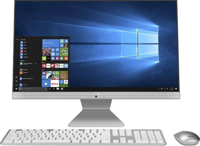 Asus All In One - Intel Core i3-10110U-2.1GHz, 4GB RAM, 1TB HDD, Intel HD Graphics, 21.5" Full HD Screen, Window 10 Home - White | M07620