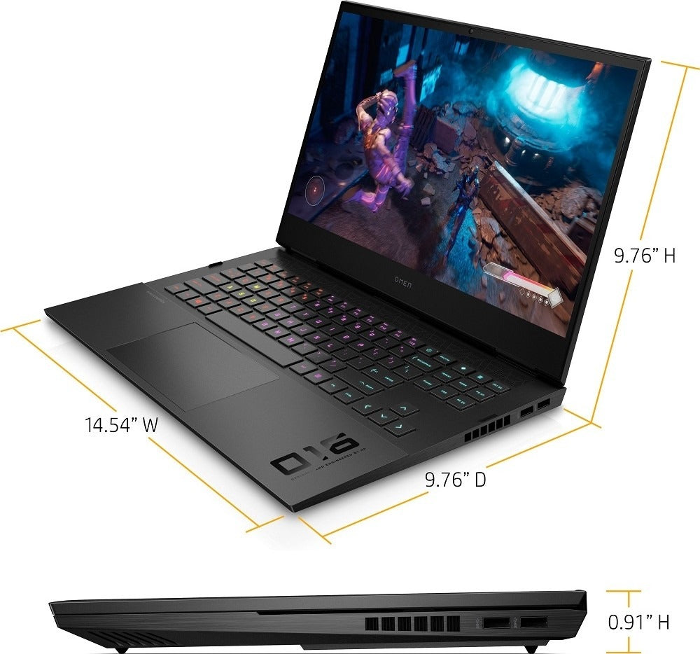 HP Omen 16-B0013DX 16.1" FHD IPS Gaming Laptop, 1920 x 1080 Resolution, 144Hz, 11th Gen Core i7-11800H, 16GB DDR4, 512GB SSD, Nvidia RTX 3060 6GB Graphics, Windows 11, Black | 16-B0013DX