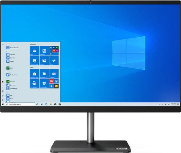 Lenovo All In One V30a-24 Desktop Computer, 23.8 Inches Non-Touch, 10th Gen Intel Core i5-10210U, 4GB DDR4 RAM, 1TB HDD, DOS, Eng Keyboard, Black | 11LA0036UM