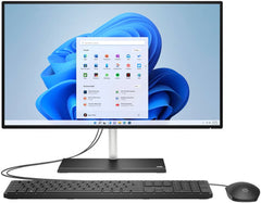 HP 24-CB-1015NE AIO 24" Desktop PC, 24" FHD Touch IPS Display, Intel Core i7-1255U, 16GB RAM, 512GB SSD, NVIDIA GeForce MX450 2GB, Black Wired KB & Mouse, Win 11, Black | 6J7G0EA-B