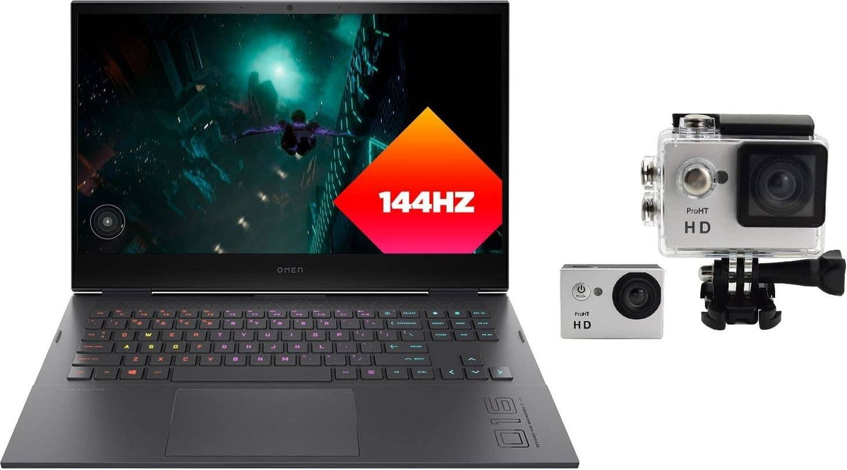 2022 Latest HP Omen Gaming Laptop 16.1 FHD 144Hz Display AMD Ryzen 7 5800H 64GB 1TB SSD AMD Radeon RX 6600M 8GB Graphics RGB Backlit Eng Key WIN10 Black With Free Pro HT Bluetooth Headset