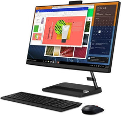 Lenovo IdeaCentre AIO 3 24ITL6 FHD Touch Screen All In One PC, 11th Gen Intel Core i5-1135G7, 8GB RAM, 1TB HDD + 128GB SSD, MX450 2GB, DOS, Wireless KB + Mouse, Black | F0G00095AX