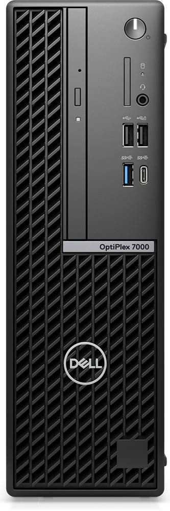 DELL OptiPlex 7000 SFF PC, Intel Core i5-12500 Processor, 8GB RAM, 1 TB HDD Storage, Intel UHD Graphics 630, DVD RW, Keyboard & Mouse, VGA, DOS - No OS, Black | XCTOO7000SFFi5_U