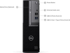 Dell OptiPlex 3080 Mini Tower - Intel Core i5-10500, 4GB 1X4GB DDR4 RAM, 1TB 7200rpm Sata HDD, DVD+/-RW, Keyboard - Arabic (QWERTY) - Black, Ubuntu Linux 18.04 | OptiPlex 3080-MT