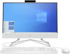 HP 22-df1004ne All-in-One Desktop Computer, 21.5" FHD IPS Display, Intel Core i3-1115G4 CPU, 4GB RAM, 256GB SSD, Integrated Intel UHD Graphics, USB Wired White K/B & Mouse, Win10, White | 3B4Y5EA