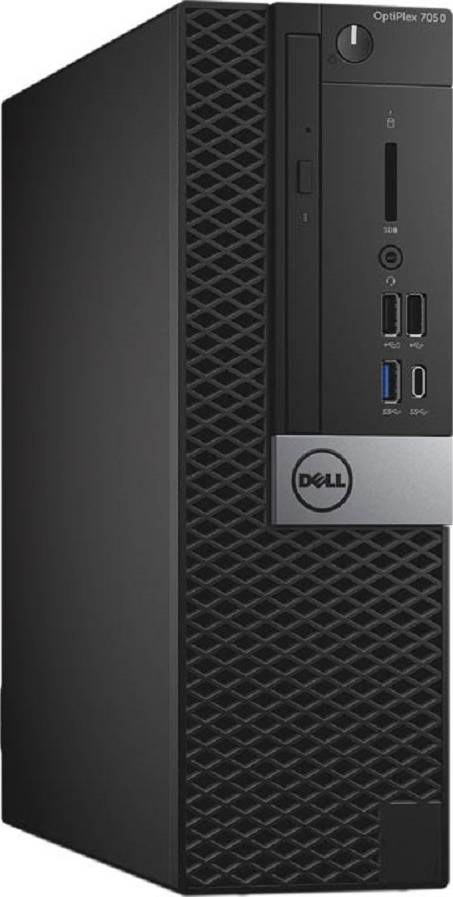 Used - Dell Optiplex 7050 SFF Desktop Computer, 7th Gen Intel Core i5 Processor, 8GB RAM, 256GB SSD, Windows 10 Pro, Black | Optiplex 7050