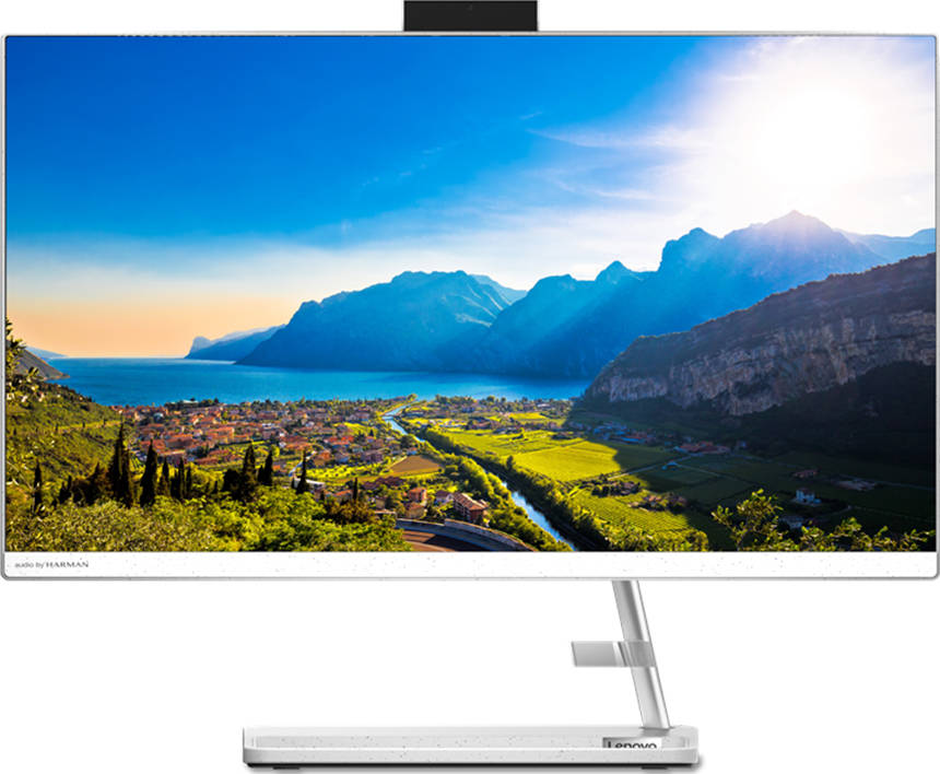 Lenovo IdeaCentre AIO 3 24ITL6 23.8" FHD Non Touch PC, 11th Gen Intel Core i7-1165G7 2.8Ghz, 8GB DDR4 RAM, 1TB HDD, MX450 2GB GDDR6, Wireless Keyboard + Mouse, Windows 11 Pro, White | F0G0011BAX