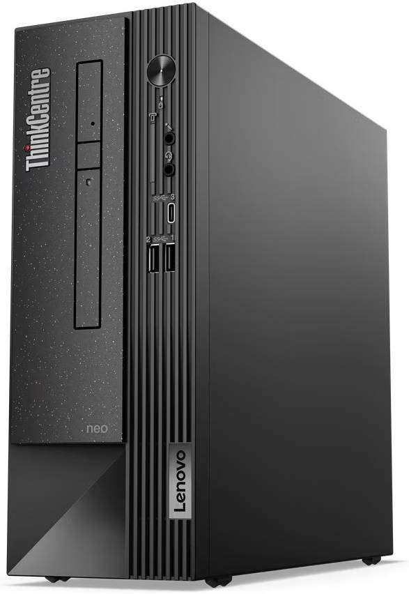 Lenovo ThinkCentre neo 50s SFF Desktop Computer, Intel Core i7-12700 4.9GHz, 8GB RAM 1TB SSD, Intel UHD Graphics 770, DVD±RW, USB Calliope ENG-ARB K/B & Mouse, DOS, Black | 11T000HBGR