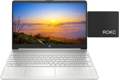HP 2022 Newest Notebook Laptop, 15.6" Full HD,Student Business, 11th Gen Intel Core i5-1135G7 Processor, 16GB DDR4 RAM, 512GB PCIe SSD, Webcam, Wi-Fi, Bluetooth, Windows 11, Silver,ROKC Mousepad