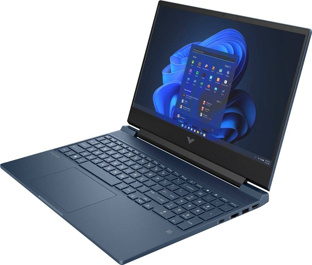 HP Victus 15-FA1093DX Gaming Laptop, 15.6" FHD 144Hz Display, Intel Core i5-13420H, 8GB RAM, 512GB SSD, NVIDIA GeForce RTX 3050 6GB, Backlit ENG Keyboard, Windows 11, Performance Blue | 7N3S2UA#ABA