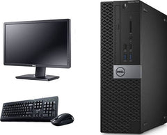 Used - Desktop, Intel Core i5 6th Gen, 8GB RAM, 128GB SSD, 500GB HDD, With 22 Inch Monitor + WIFI, Window 10 Pro, Black | ‎MSI5-6-8-128