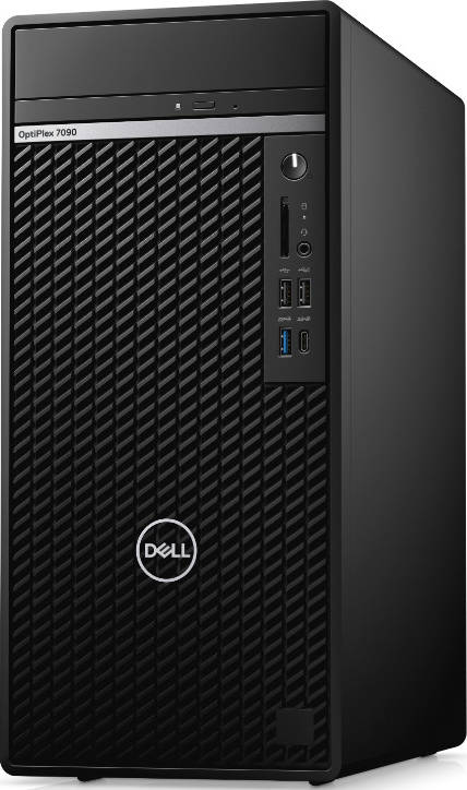 Dell Optiplex 7090 Tower Desktop, Intel Core i7-11700 Processor, 32GB DDR4 RAM, 1TB SSD, 2GB Graphics Card, DVD RW, No Wifi, With Keyboard + Mouse, 260W Power Supply, Win 11 Pro Black | N205O7090MT